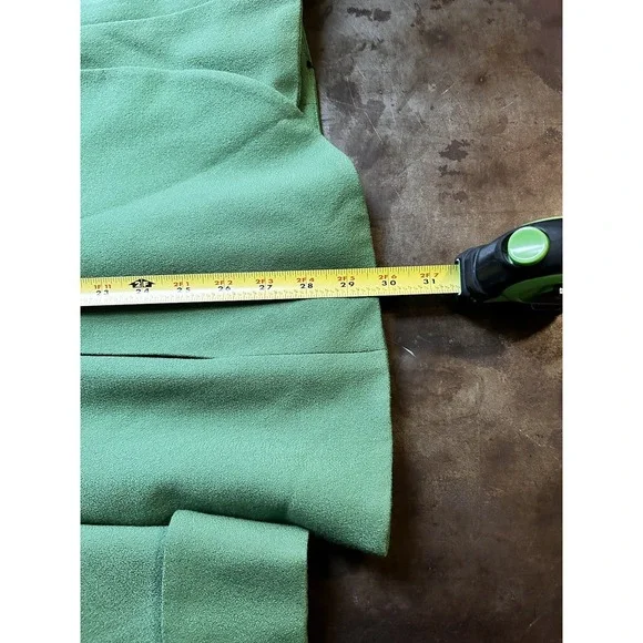 Lily & Taylor Vtg Wool Jacket Mink Womens Sz 16 Kelly Green Blazer Mob Wife EUC Blazers & Suit Jackets